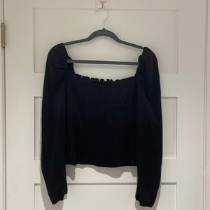 Square neck top